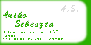 aniko sebeszta business card